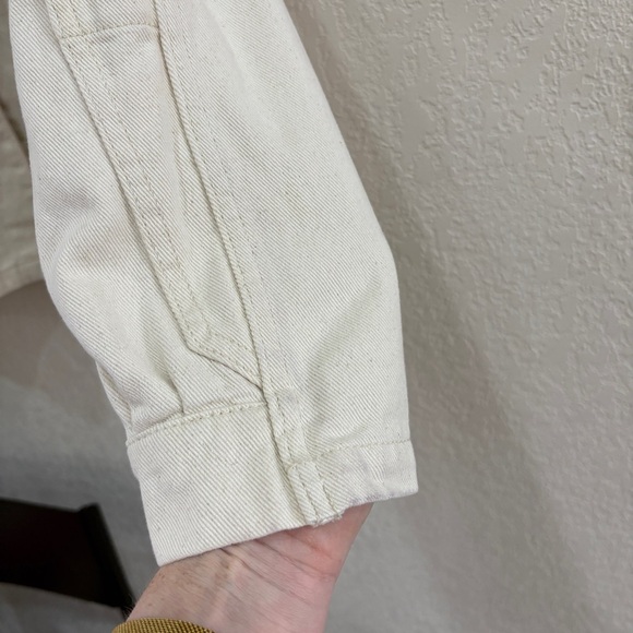 Zara Women's Off-White The Deconstructed Over-shirt - Picture 4 of 9